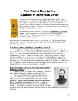 Paw Paw`s Role in the Capture of Jefferson Davis