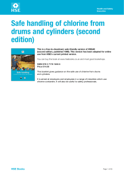 Safe handling of chlorine from drums and cylinders
