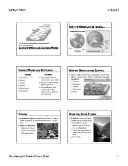1-3 Surface Water