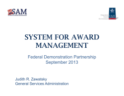 System for Award Management (SAM)