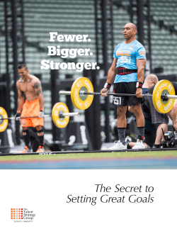 Fewer. Bigger. Stronger. - The Talent Strategy Group