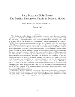Baby Busts and Baby Booms: The Fertility Response to