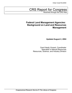 Federal Land Management Agencies: Background on Land and