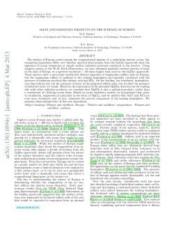 Salts and radiation products on the surface of Europa