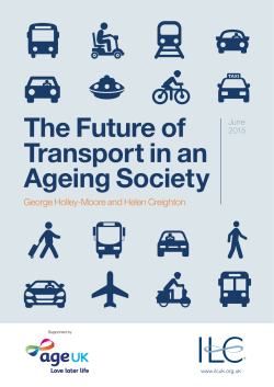 The Future of Transport in an Ageing Society