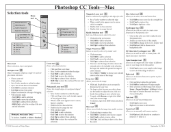 Photoshop CC Tools&mdash;Mac - OIT