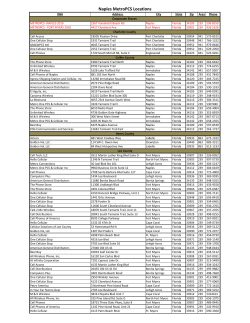 Naples MetroPCS Locations