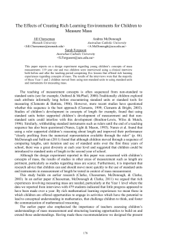 The Effects of Creating Rich Learning Environments for