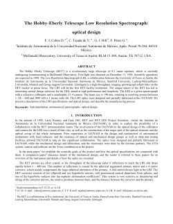 The Hobby-Eberly Telescope Low Resolution Spectrograph: optical