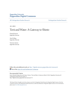 Torii and Water: A Gateway to Shinto