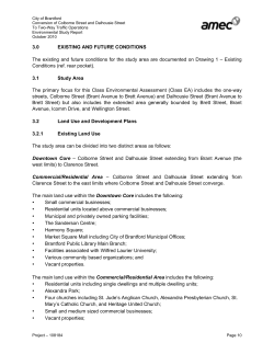 3.0 Existing and Future Conditions
