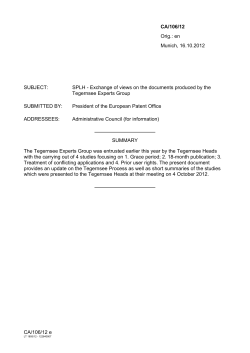 CA/106/12 e CA/106/12 Orig.: en Munich, 16.10.2012