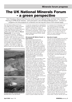 The UK National Minerals Forum