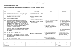 NCEA Level 1 Chemistry (90934) 2014