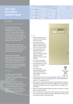 2-8 Loop Fire Alarm Control Panel