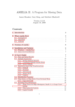 AMELIA II: A Program for Missing Data