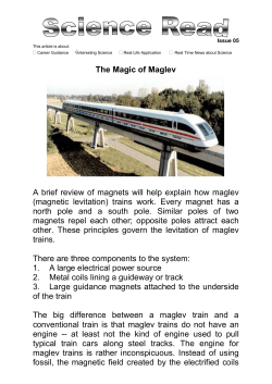 The Magic of Maglev - Assumption English School