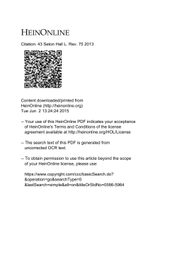 ein nline - The Texas Tech University School of Law Digital Repository