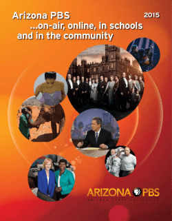 Arizona PBS &hellip;on-air, online, in schools and in the community