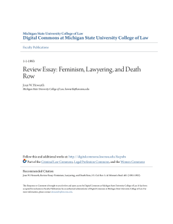 Review Essay: Feminism, Lawyering, and Death Row