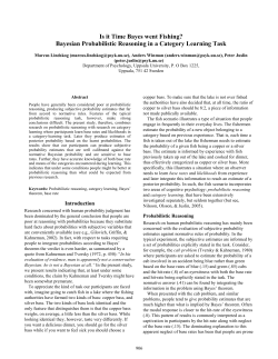 Is it Time Bayes went Fishing? Bayesian Probabilistic Reasoning in