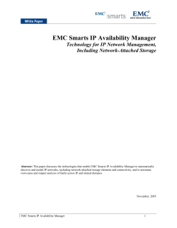 EMC Smarts IP Availability Manager