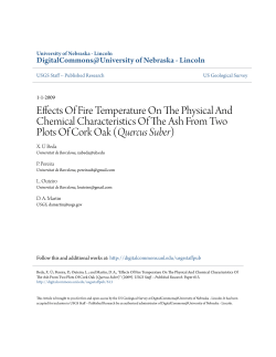 Effects Of Fire Temperature On The Physical And Chemical