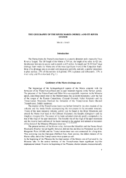 THE GEOGRAPHY OF THE RIVER MAROS (MURE&sect; ) AND ITS