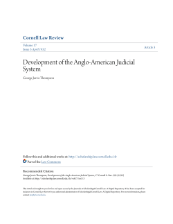 Development of the Anglo-American Judicial System