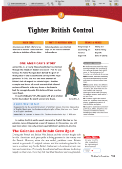 Tighter British Control
