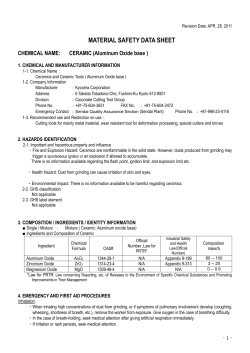 CERAMIC (Aluminum Oxide base)