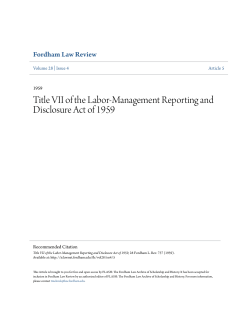 Title VII of the Labor-Management Reporting and Disclosure Act of