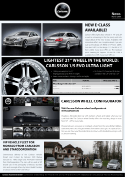 liGHtest 21&ldquo; wHeel iN tHe world: CArlssoN 1/5 evo UltrA liGHt