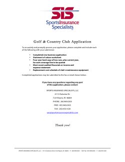 apply online - Sports Insurance Specialists