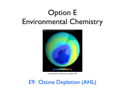 E9 Ozone Depletion AHL