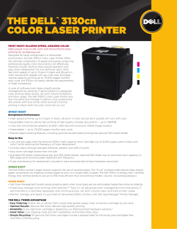 Dell 3130cn Brochure
