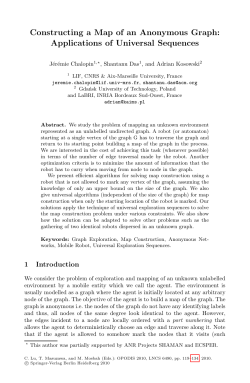 Constructing a Map of an Anonymous Graph: Applications of