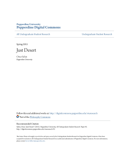 Just Desert - Pepperdine Digital Commons