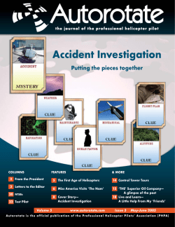 Accident Investigation - Professional Helicopter Pilots Association
