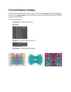 2 Formal Balance Designs