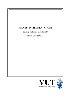 process instrumentation i