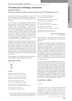 The Molecular Anthology Competition