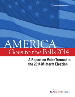 America Goes to the Polls 2014: A Report on Voter Turnout in the