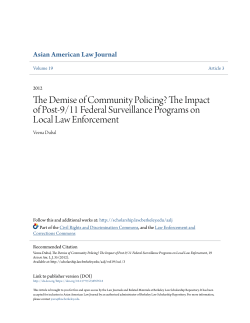 The Demise of Community Policing?
