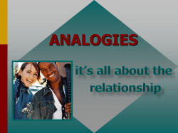 ANALOGIES