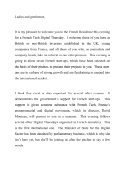 29 October: French Tech Digital Thursday