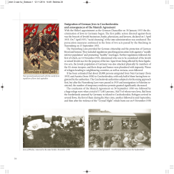 Emigration of German Jews to Czechoslovakia and consequences