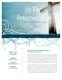 Are you at an Intersection?