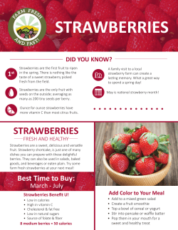 Strawberries - College of Family and Consumer Sciences