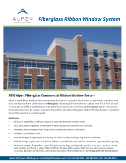 Fiberglass Ribbon Window System
